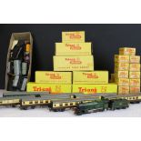 Collection of boxed Triang TT gauge model railway to include T99 2-6-2 Class 4MT Tank Locomotive,