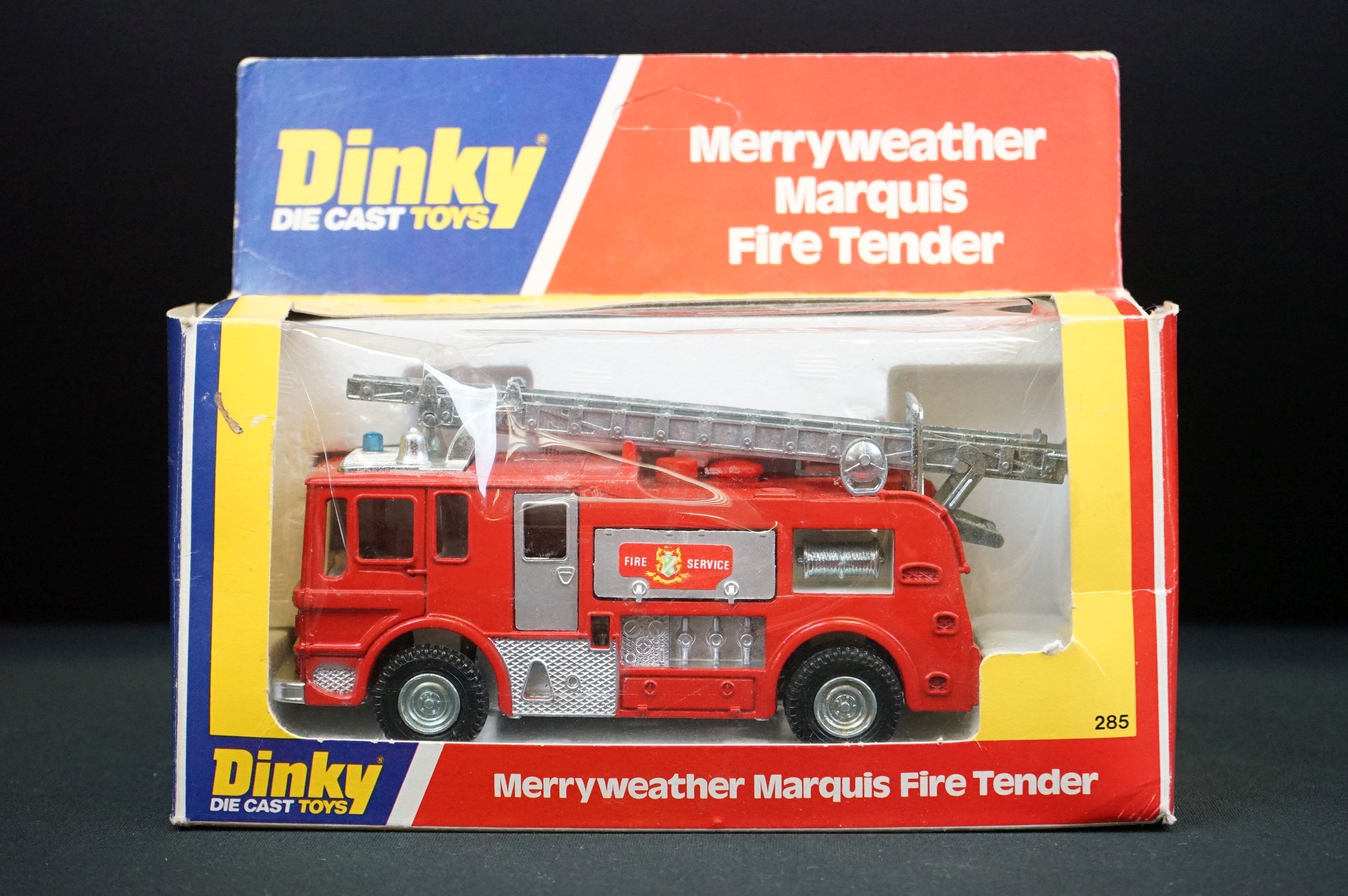 Seven Boxed Dinky diecast models to include 285 Merryweather Marquis fire Tender (minor paint - Image 14 of 18