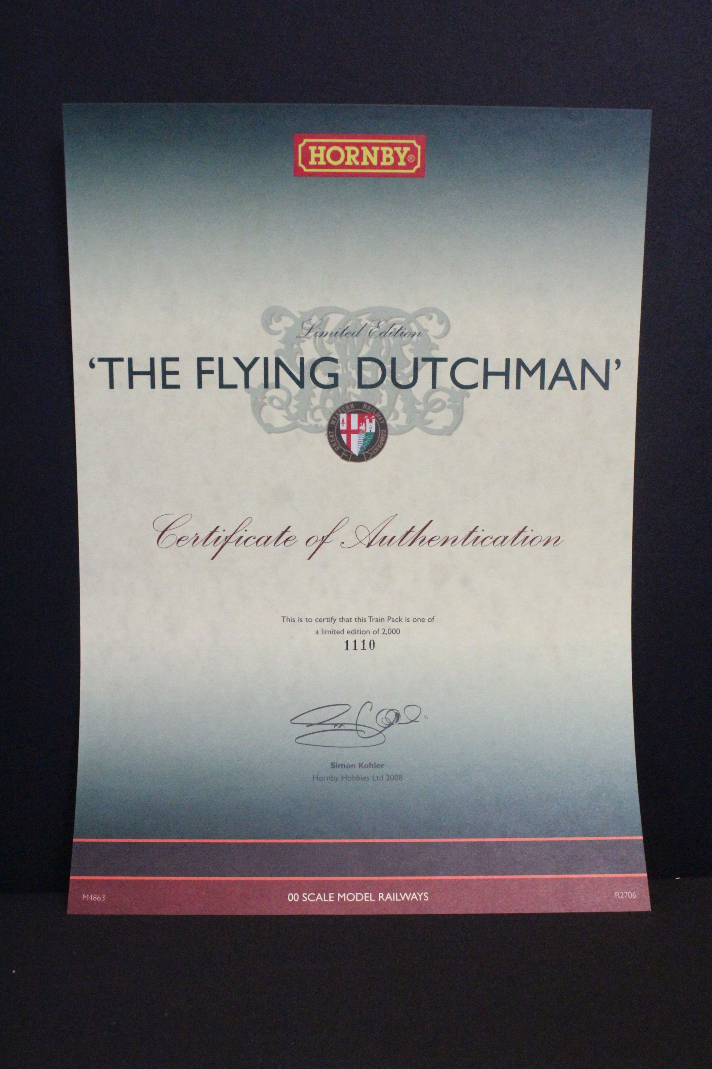 Boxed Hornby R2706 The Flying Dutchman Train Pack, complete with certificate - Image 5 of 6