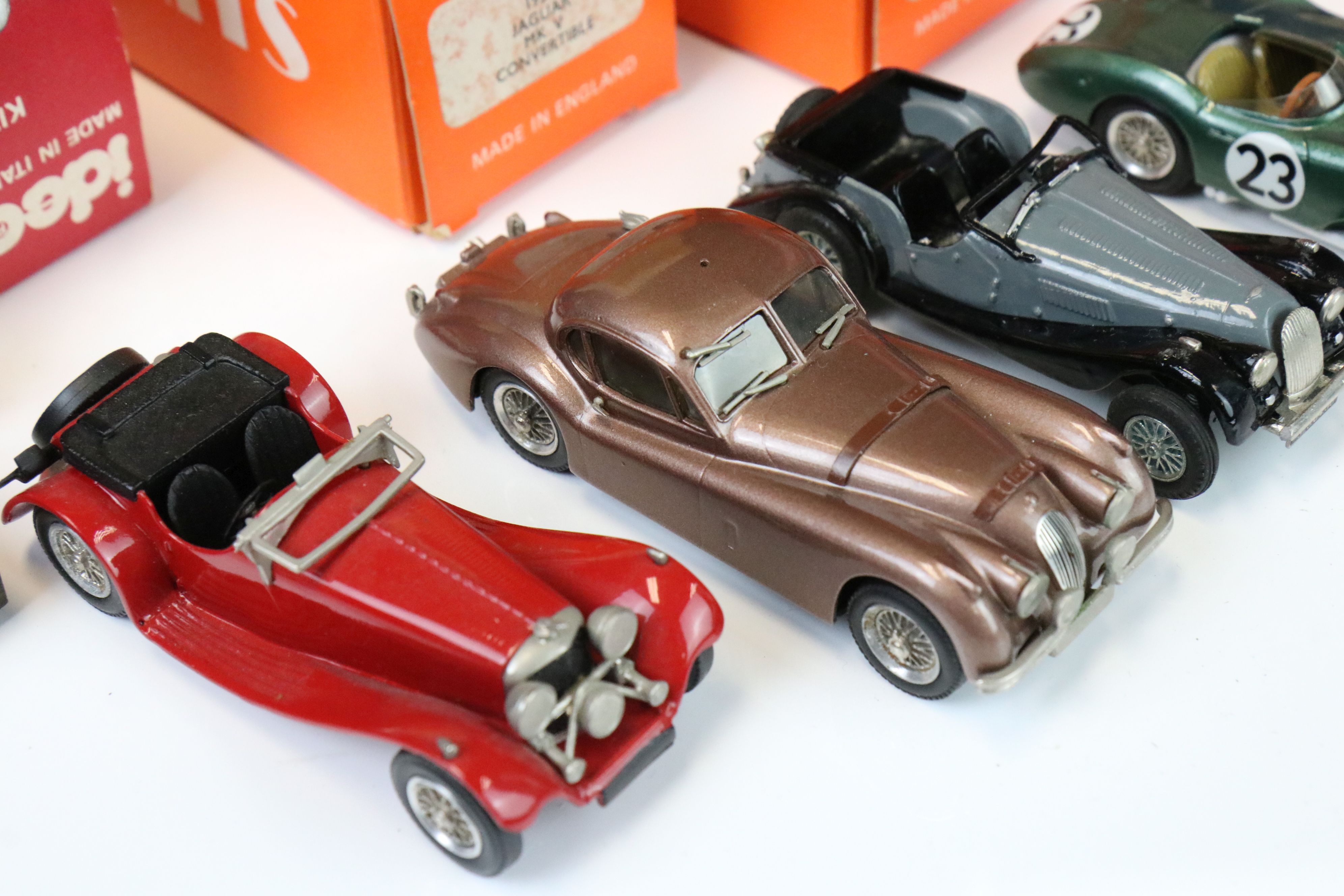 Five boxed white metal model vehicles, to include Mikansue Competition 22 Adler 2.5 LM 1938, - Image 3 of 18