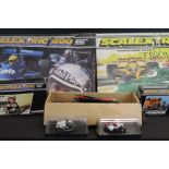 Scalextric - Two boxed Scalextric 400 electric model racing sets with slot cars (C587 - missing