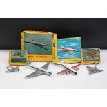 Four boxed NIckey diecast model planes to include 666 DeHavilland Comet Jet Air Liner BOAC, 735