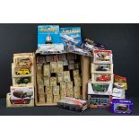 53 Boxed diecast models to include Matchbox, Lledo, Corgi and ERTL examples, featuring Matchbox