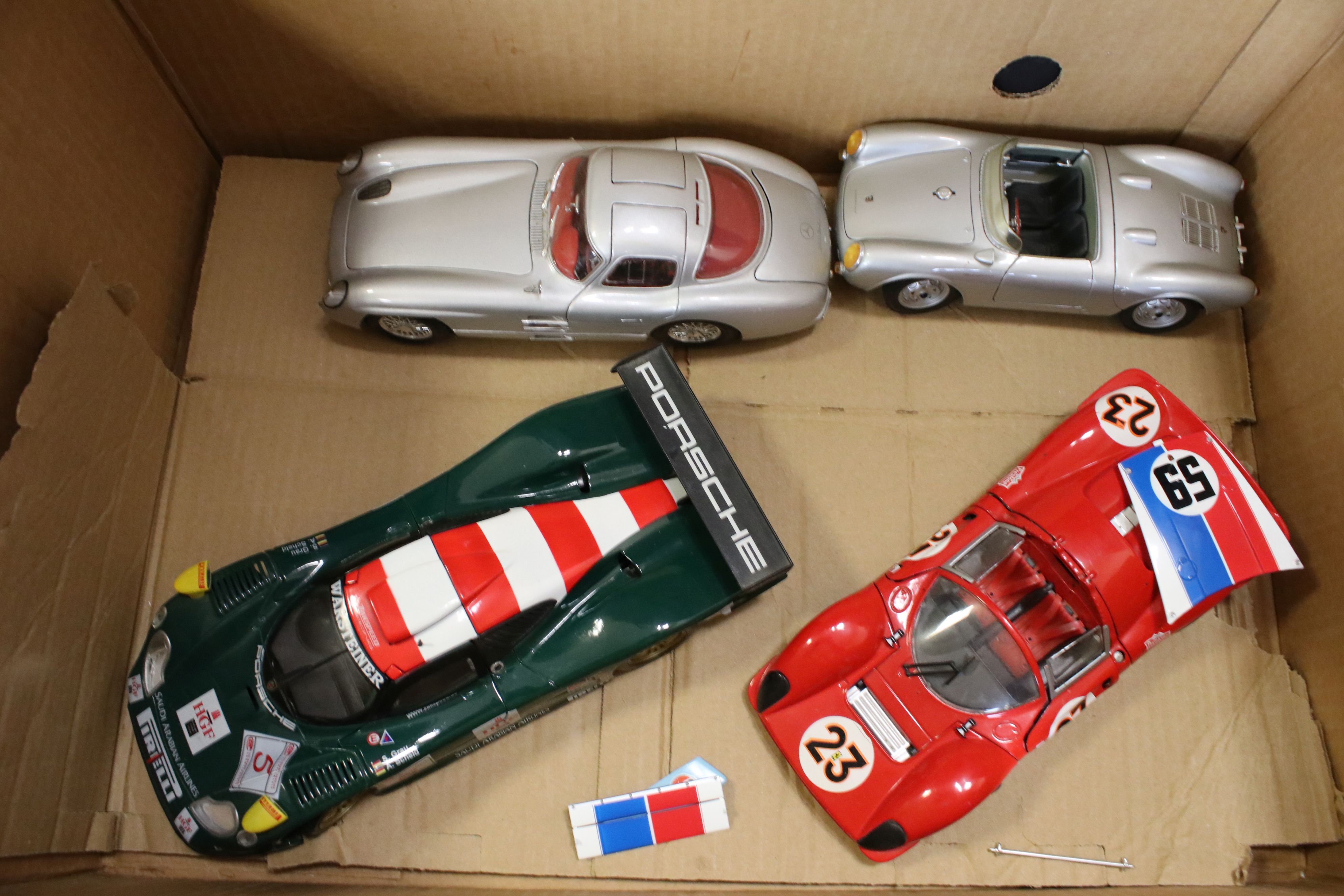 29 diecast racing car models, 1/18 scale or similar, to include Burago, Maisto, Universal Hobbies, - Image 3 of 12