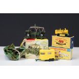 Three boxed diecast models to include Dinky 601 Austin Para Moke with parachute & platform (model