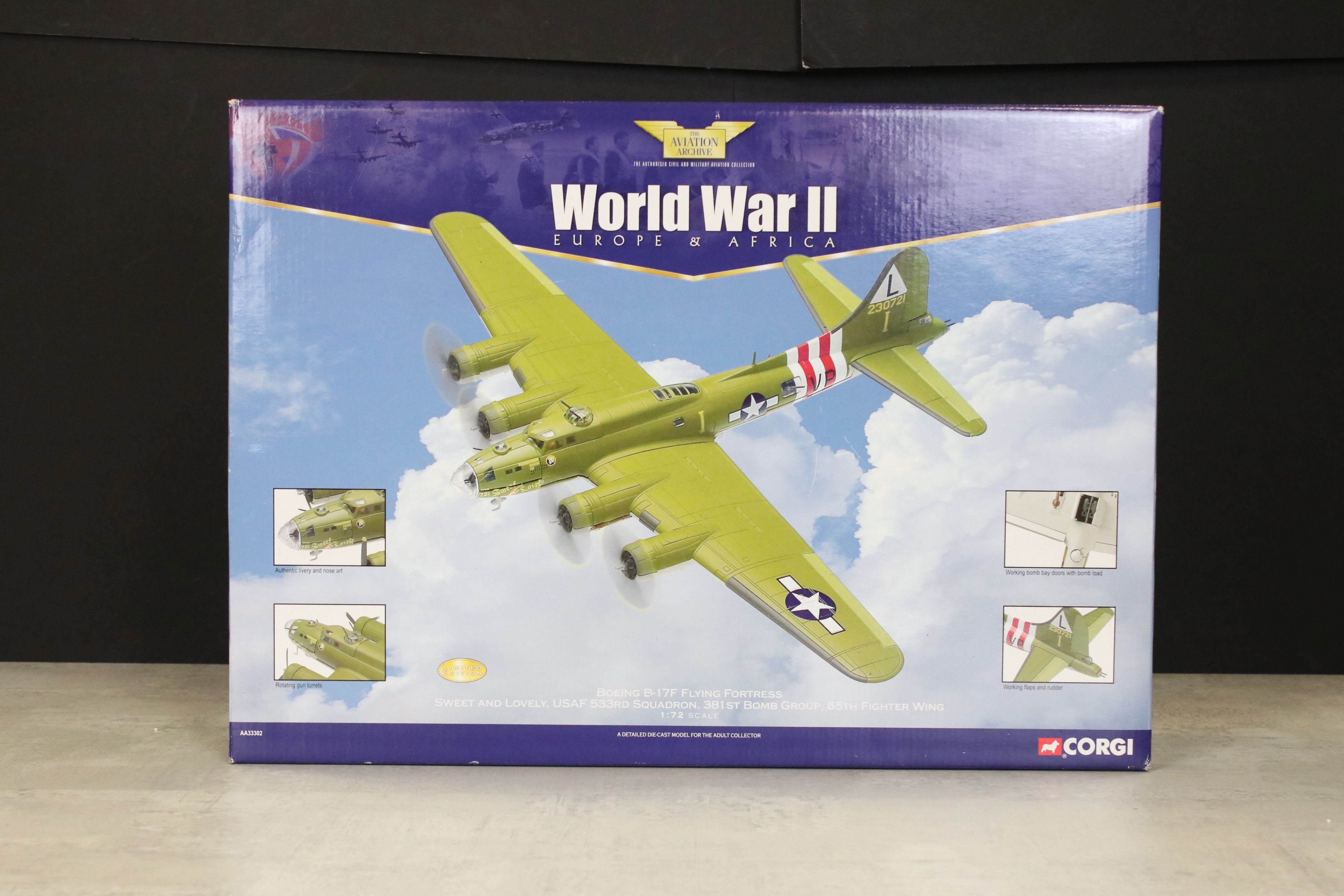 Two Boxed Aviation Archive World War II Europe & Africa 1/72 diecast models to include AA33301 - Image 12 of 20