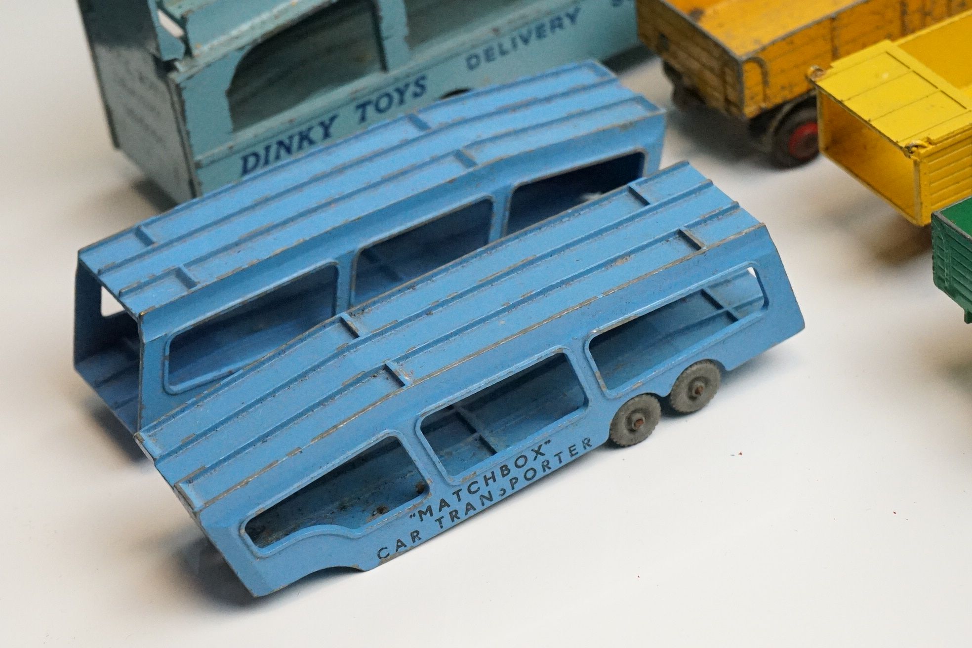 Over 20 play worn mid 20th C commercial diecast models to include Dinky and Corgi featuring Corgi - Image 10 of 11