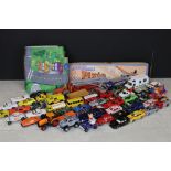 Quantity of play worn diecast models from the mid 20th C onwards to include Dinky, Matchbox etc plus