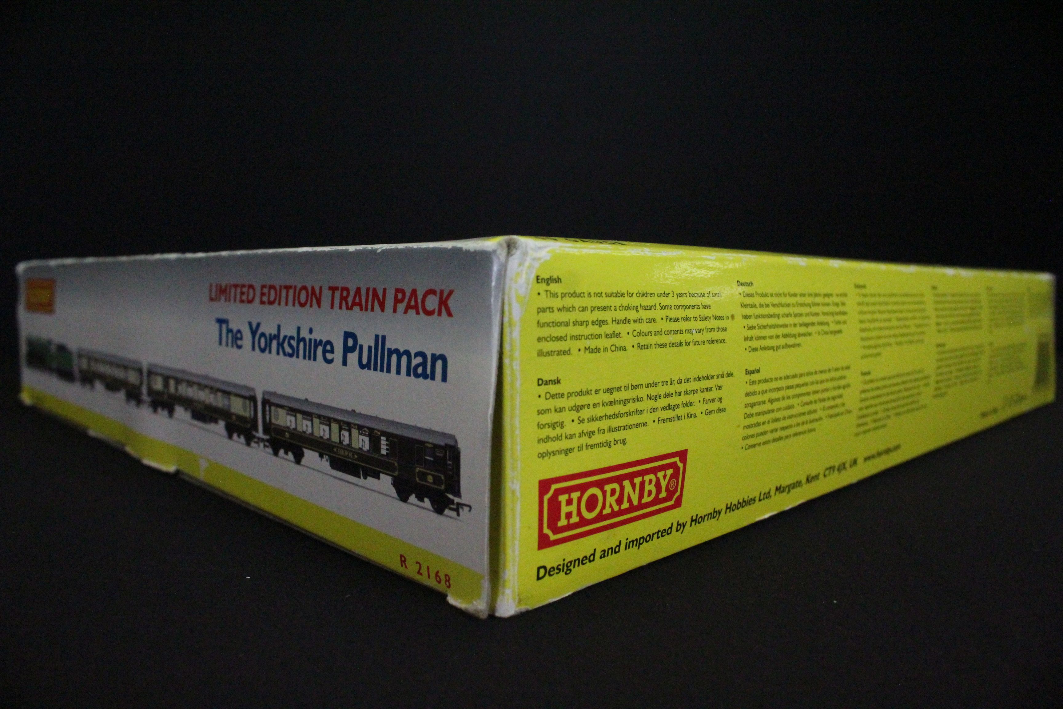 Boxed ltd edn Hornby OO gauge R2168 The Yorkshire Pullman Train Pack complete with St Simon - Image 2 of 6