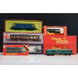 Seven boxed OO gauge locomotives to include 3 x Triang (R156 SR Suburban Motor Coach, R758 Hymek