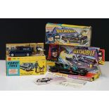 Two boxed Corgi diecast models to include 267 Batmobile diecast model with both Batman & Robin