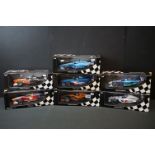 Seven boxed 1/18 Paul/s Model Art Minichamps F1 diecast models to include Red Bull Sauber Petronas