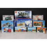 10 Boxed & unbuilt Kibri HO gauge plastic model kits to include 10692, 10924, 14021, 10432, 18002,