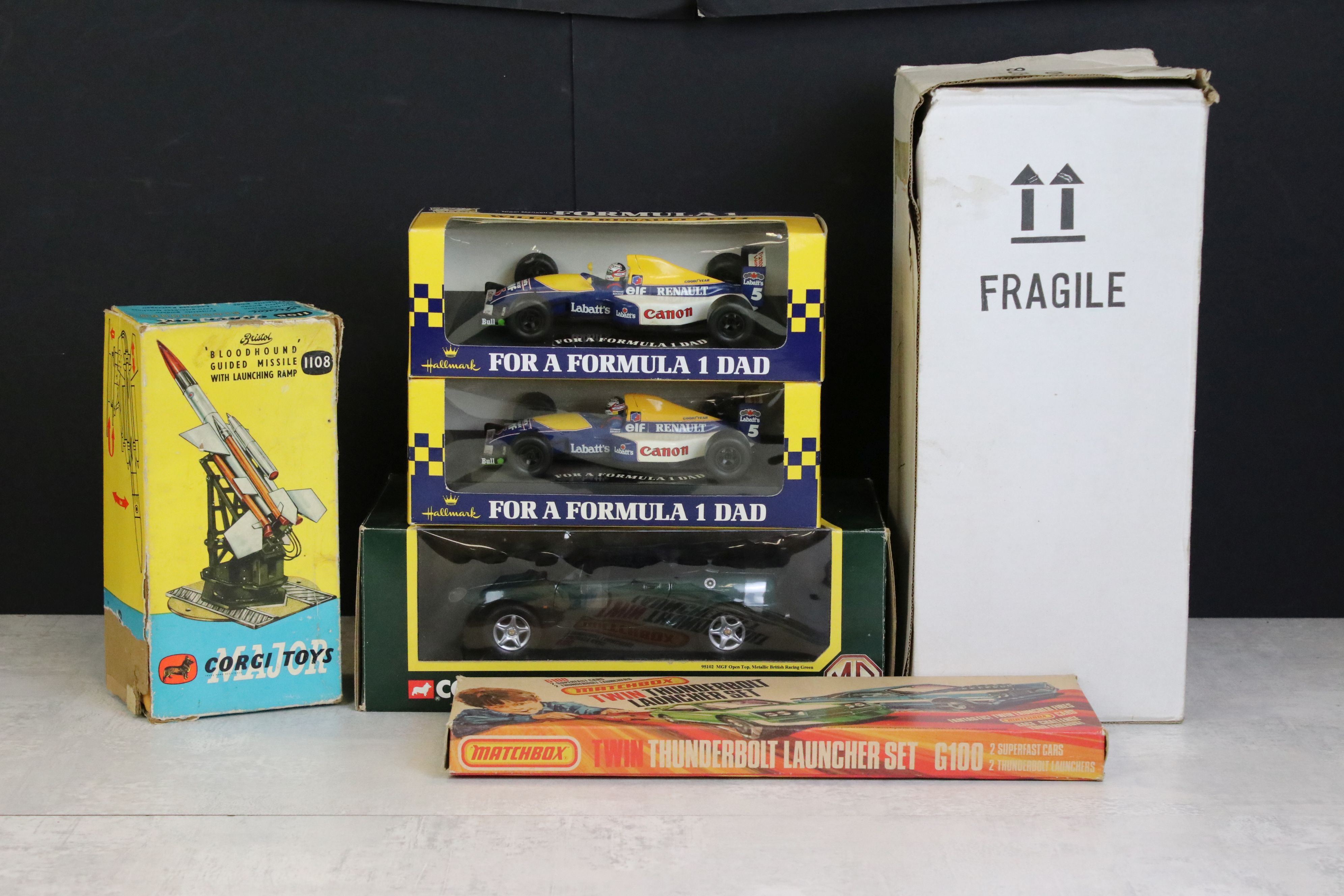 Six boxed diecast models to include Franklin Mint 1/24 1911 Rolls Royce Tourer, Corgi Major 1108