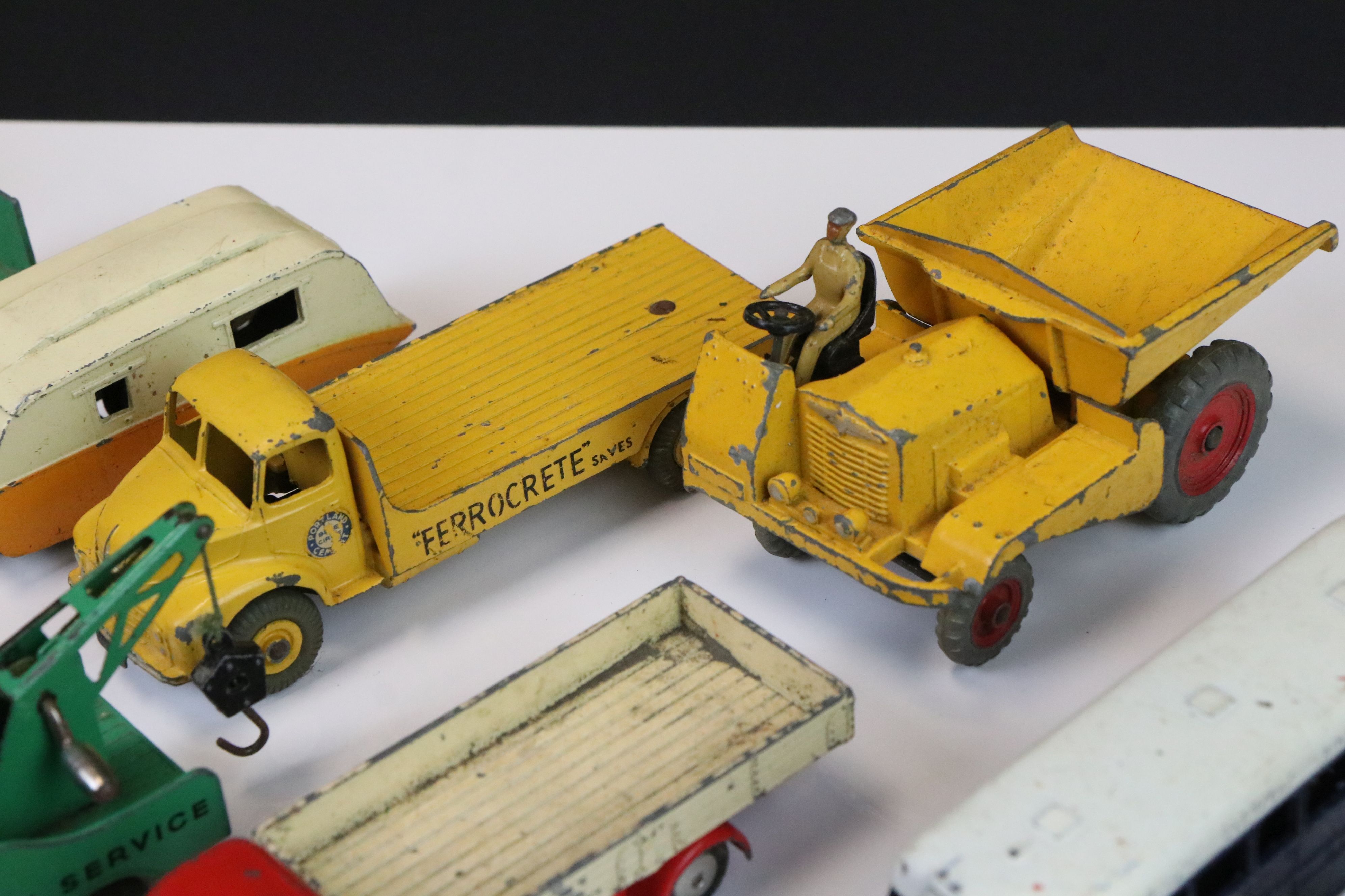 Around 20 mid 20th C play worn diecast models, featuring Dinky, Corgi, Budgie & Matchbox Lesney, all - Image 8 of 9