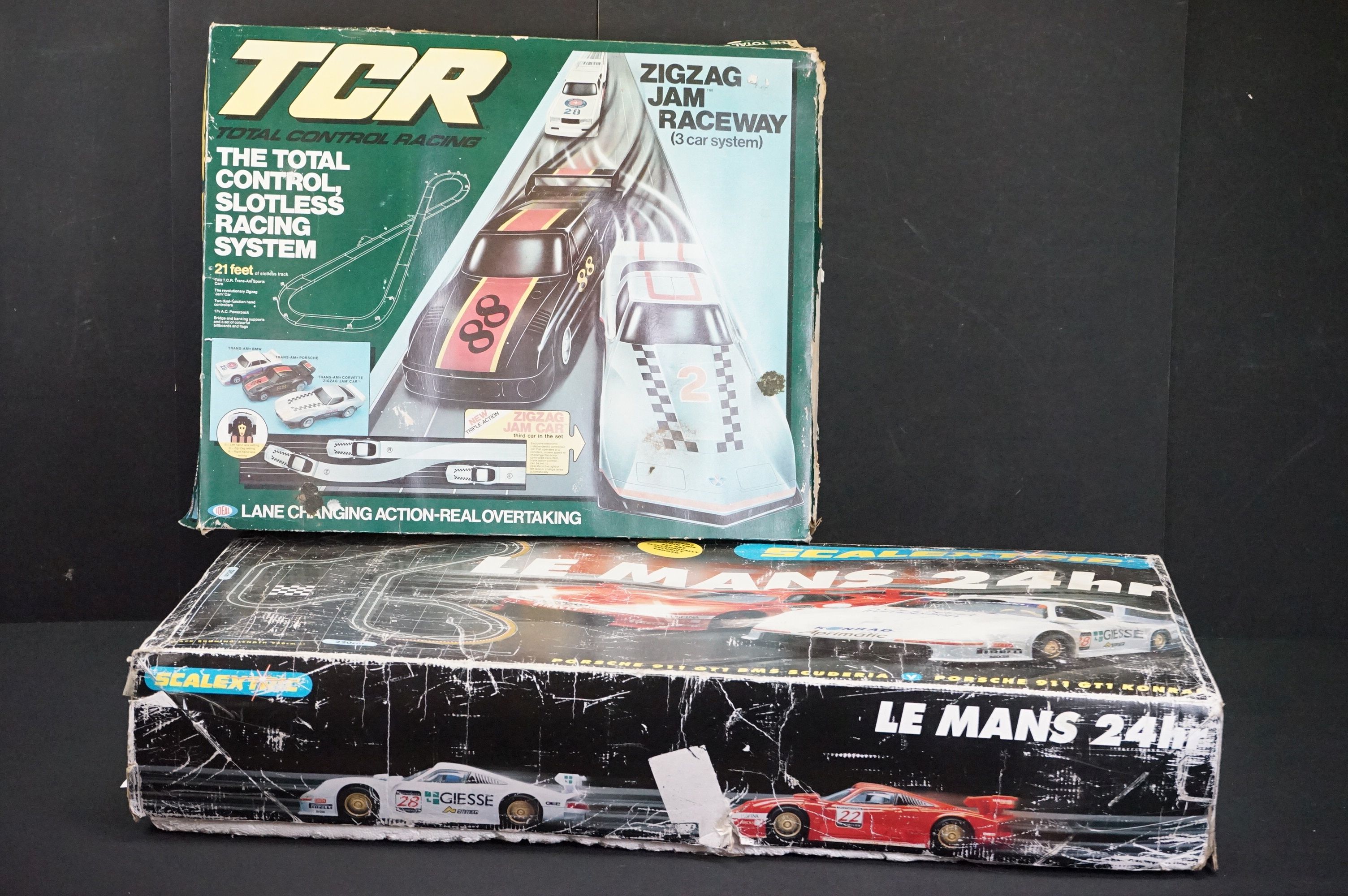 Boxed Scalextric C1023 Le Mans 24hr set, together with a boxed Ideal TCR Total Control Racing 1665-9