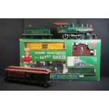 Boxed Bachmann Radio Control Big Hauler Green Lightning train set with locomotive and rolling