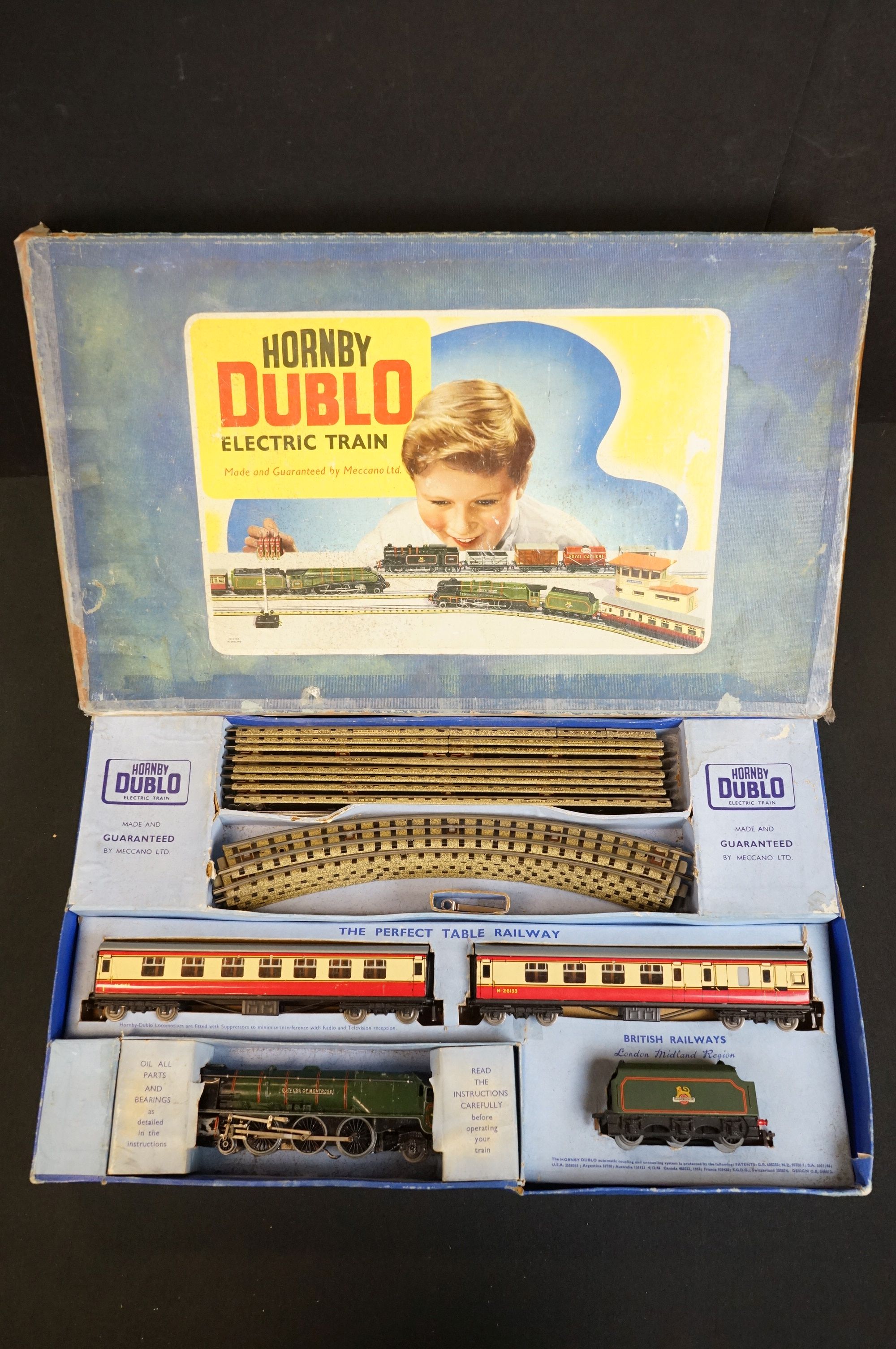 Three boxed Hornby Dublo train sets to include 2 x EDP12 Passenger Train with Duchess of Montrose - Image 8 of 17