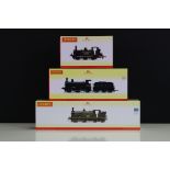 Three boxed Hornby OO gauge locomotives to include R3230 LNER Class J15 7524, R3783 Southern Railway