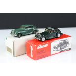 Two boxed 1/43 Precision diecast models to include G & W Engineering Morris Six 1953 in green and