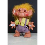 Original Troll figure marked DAM Things Establishment 1964, 30cm in height, touch grubbby but gd