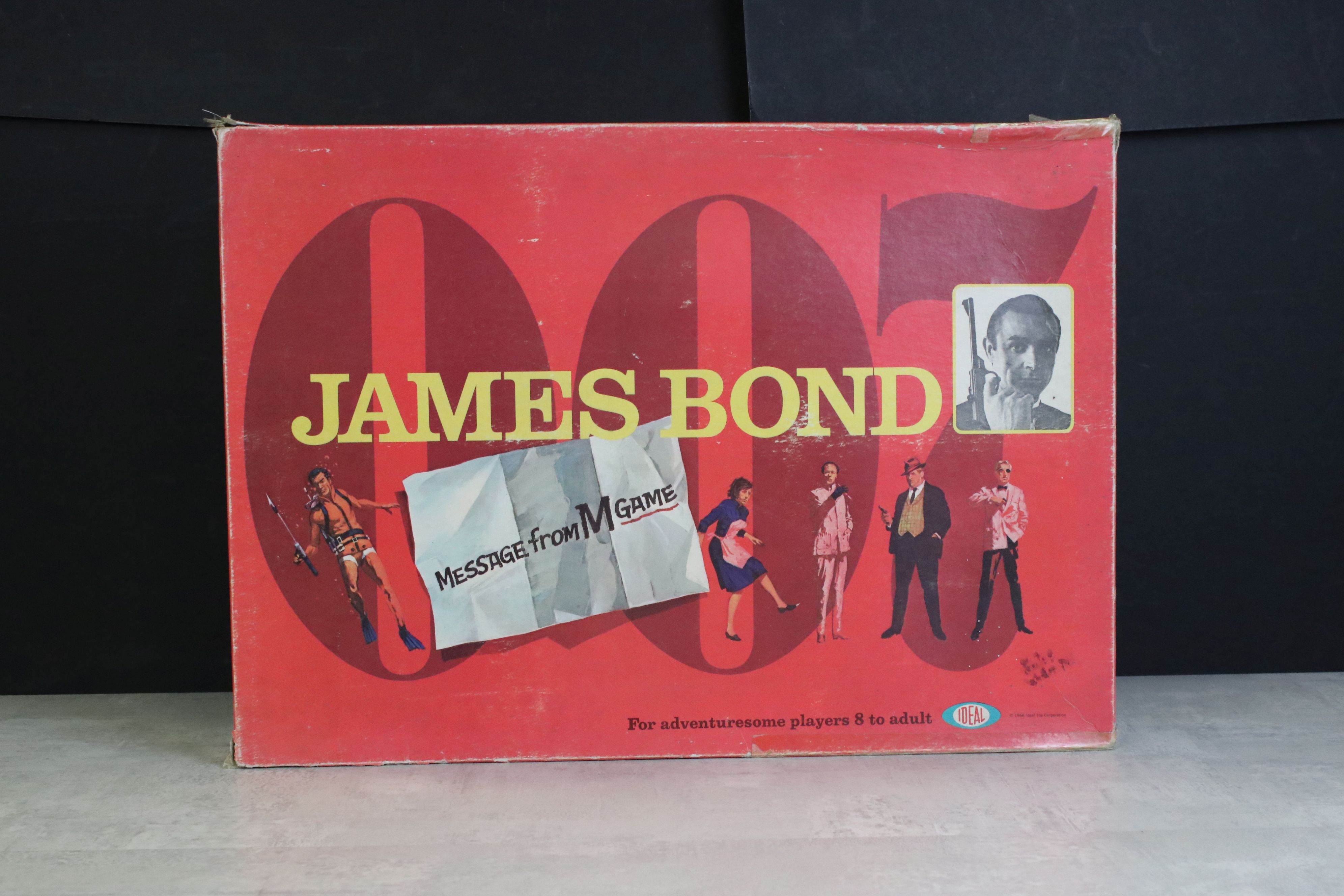 Boxed Ideal James Bond 007 Message From M board game, unchecked for completeness but has a good