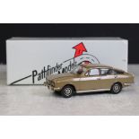 Boxed Pathfinder Models PFM 33 - 1969 Sunbeam Rapier 1/43 scale diecast model in metallic gold, with