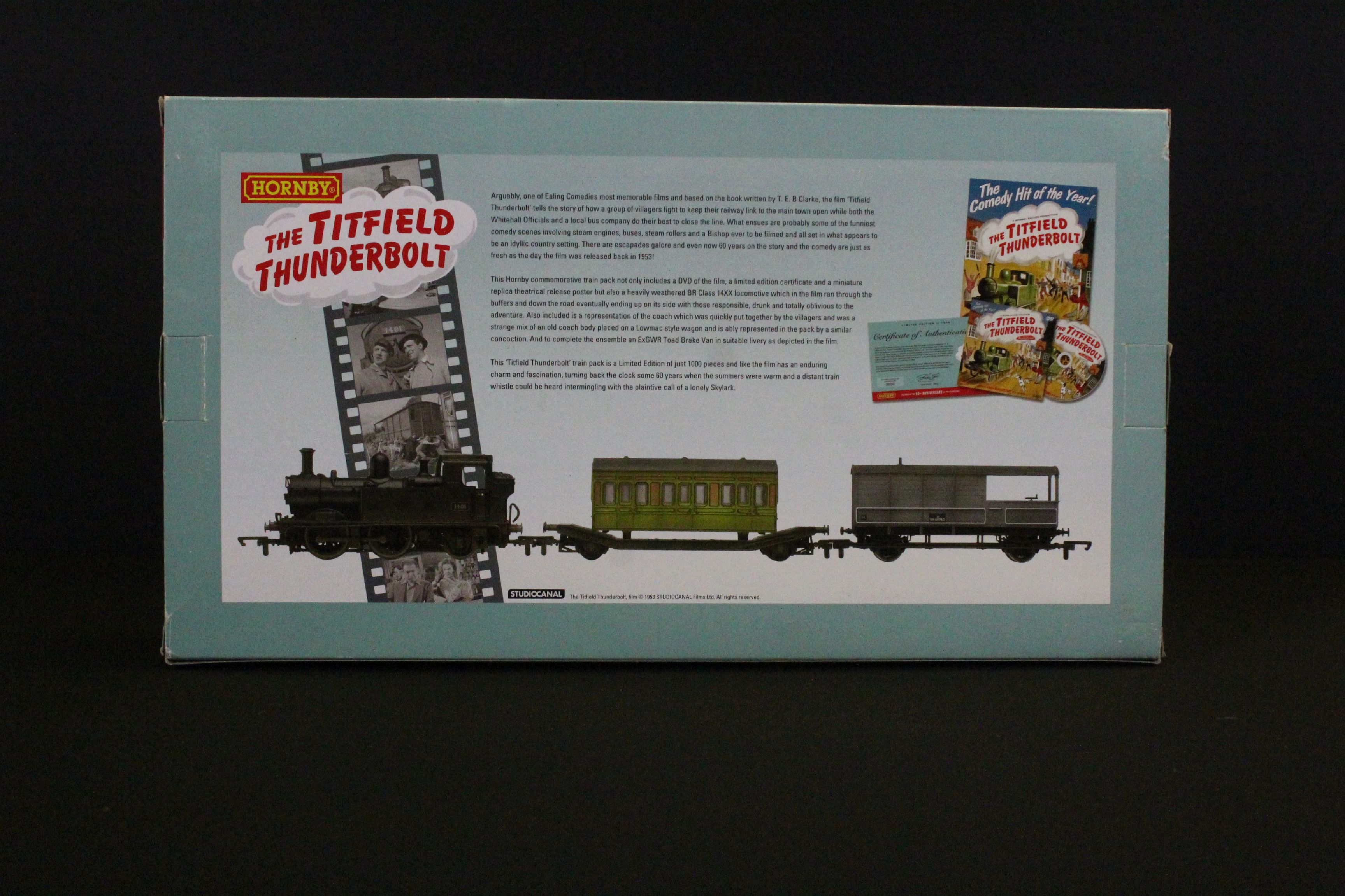 Boxed ltd edn Hornby OO gauge The Titfield Thunderbolt locomotive, complete with poster & DVD - Image 3 of 9