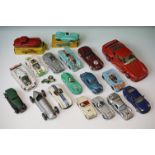 Two boxed Dinky diecast models to include 238 Jaguar Type D Racing Car in turquoise with driver