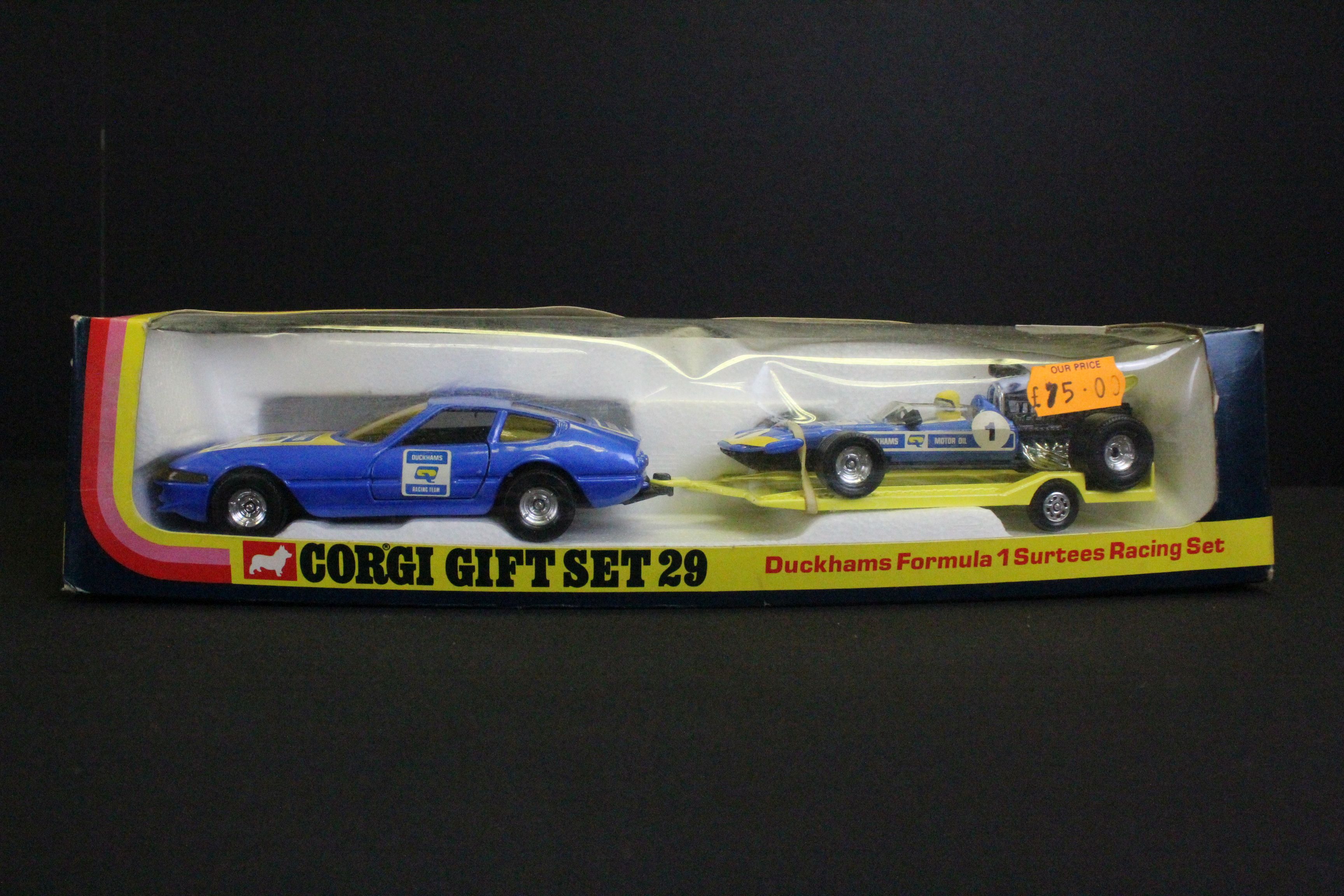 Five boxed Corgi Gift Sets / multi diecast sets to include GS29 Duckhams Formula 1 Surtees Racing - Image 4 of 6