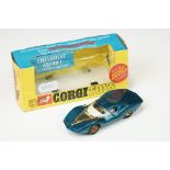 Boxed Corgi Whizzwheels 347 Chevrolet Astro 1 Experimental Car diecast model in metallic blue,