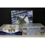 Three boxed Armour Collection 1/48 diecast models featuring 98089 F117 Stealth U.S Air Force,