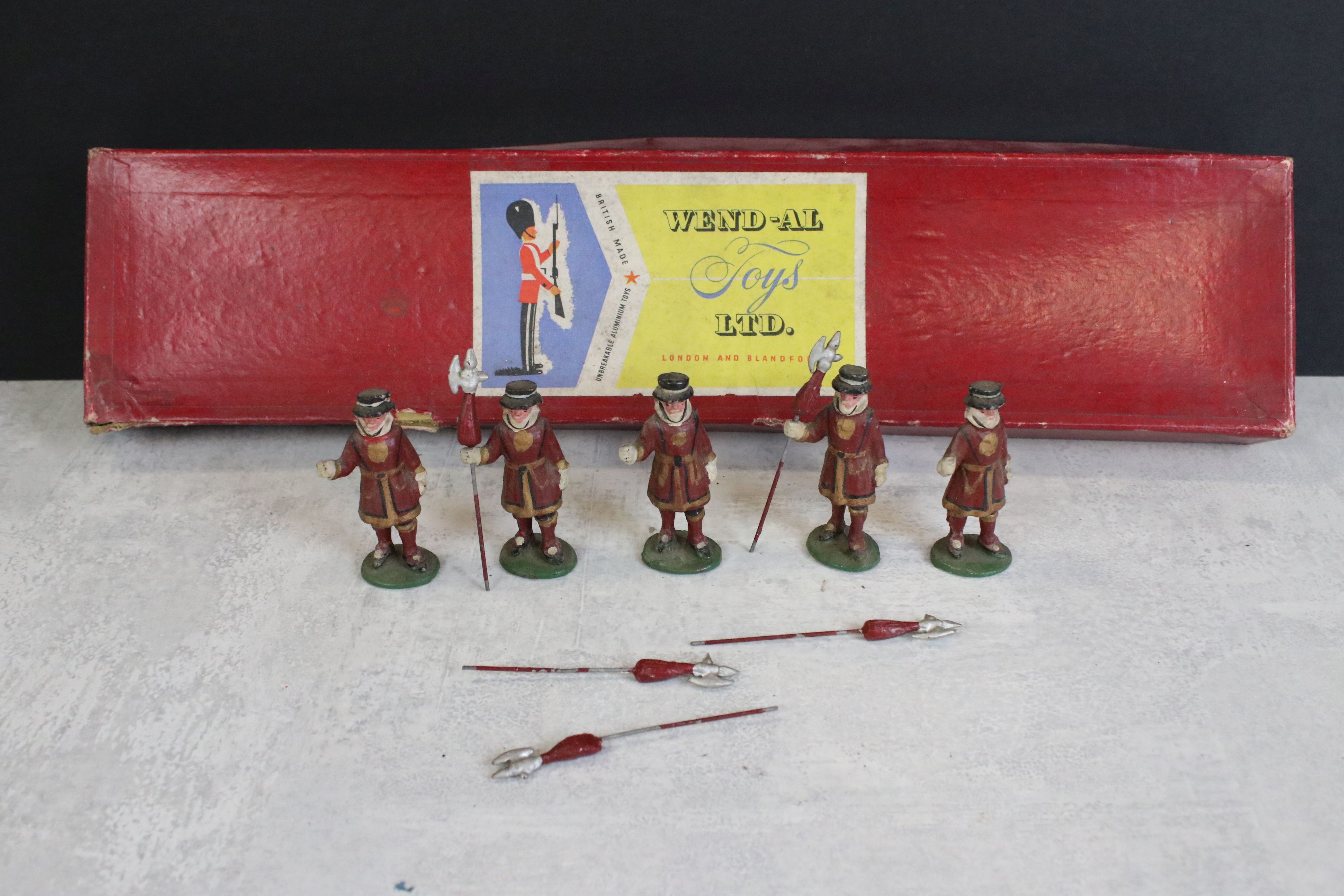 Five Boxed Mid 20th C onwards metal soldier figure sets to include Britains Drums & Bugles of the - Image 18 of 23