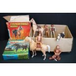 Collection of Marx figures, mainly Wild West related, to include boxed Thunderbolt Horse, boxed