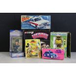 Six boxed 1970s / 80s toys to include Corgi M5150 R/C battery-operated Herbie, Palitoy Bradgate