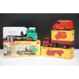 Three boxed Dinky commercial diecast models to include 978 Refuse Wagon, 451 Trojan 15 CWT Van