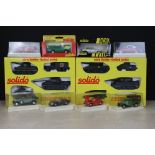 Ten Boxed / cased Solido diecast models and multi-model sets, to include 2 x Limited Series 40th