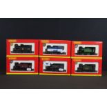 Six boxed Hornby OO gauge locomotives to include R2439 Southern 0-4-0T Industrial Locomotive 7,
