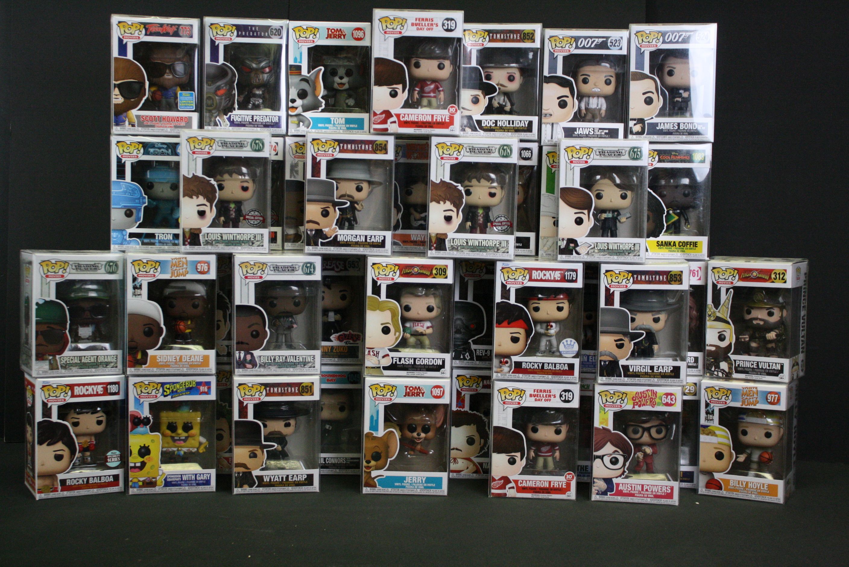 Funko - 47 Boxed Funko Pop! Movies series to include 5 x Trading Places (674 Billy Ray Valentine,