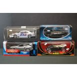 Four boxed 1/18 diecast models to include Solido Prestige 8014 VW Coccinelle, Paul/s Model Art James