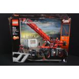 Lego - Boxed Lego Technic 42082 Rough Terrain Crane, previously built and re-boxed by vendor who