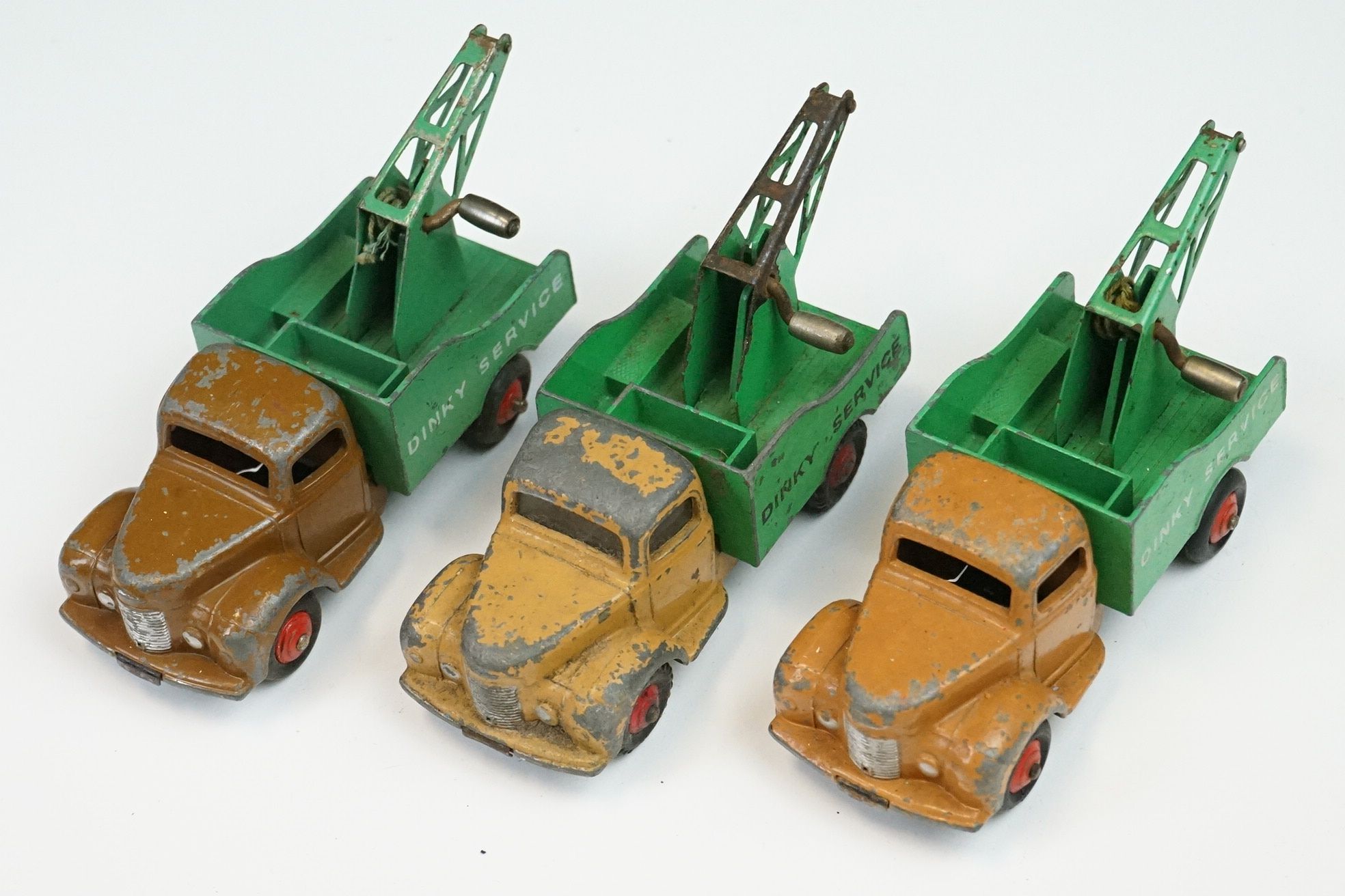 Around 27 mid 20th C play worn Dinky diecast models to include 984 Supertoys Car Carrier, 2 x - Image 3 of 13