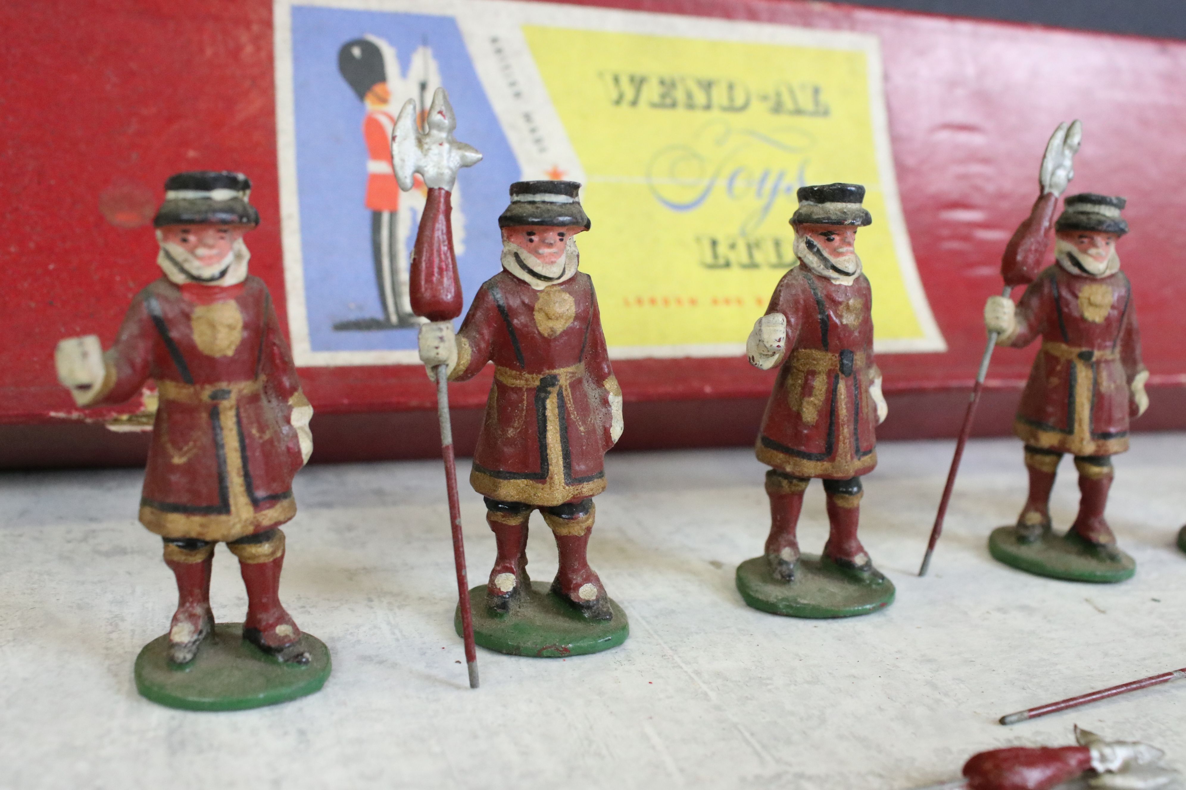 Five Boxed Mid 20th C onwards metal soldier figure sets to include Britains Drums & Bugles of the - Image 19 of 23