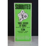 Subbuteo - Boxed HW 210 Hamburg in pink shirts, dark blue bases with black discs, vg with vg box,