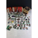 Around 110 plastic figures to include Britains, Lone Star, Herald and Crescent, featuring Lone