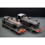 Two O gauge metal kit built 0-6-0 locomotives in gd overall condition, unmarked