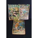 Comics - Three 1948 comics to include Jumbo Comics issue 110 (all pages present), Jungle Comics