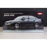 Boxed Kyosho 1/18 Die-Cast Car Series BMW 545i Sedan blue diecast model, ex