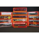 14 Boxed OO gauge items of rolling stock to include 13 x Hornby featuring R6355 BR Standard GUV RES,