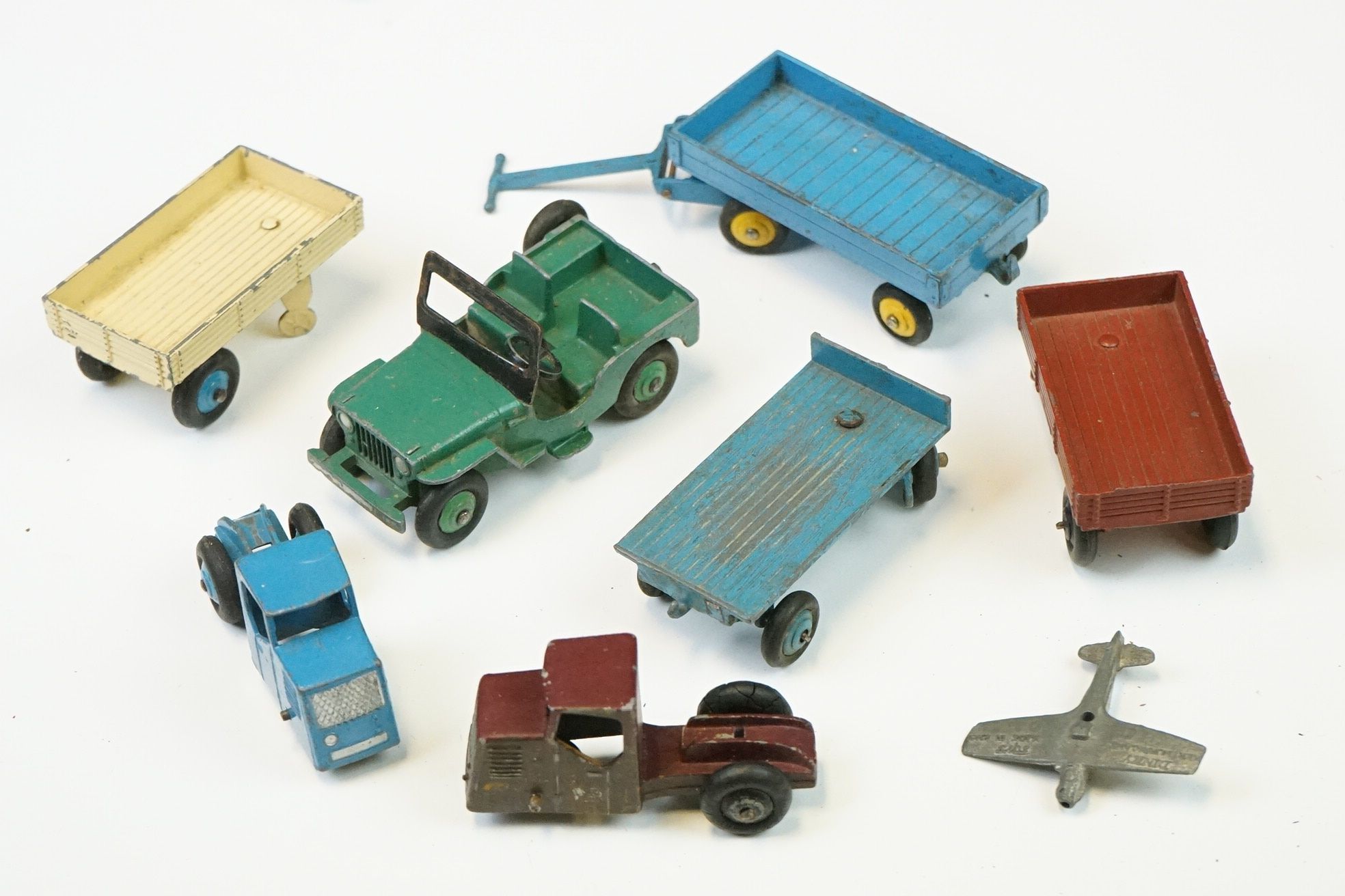 Around 27 mid 20th C play worn Dinky diecast models to include 984 Supertoys Car Carrier, 2 x - Image 10 of 13